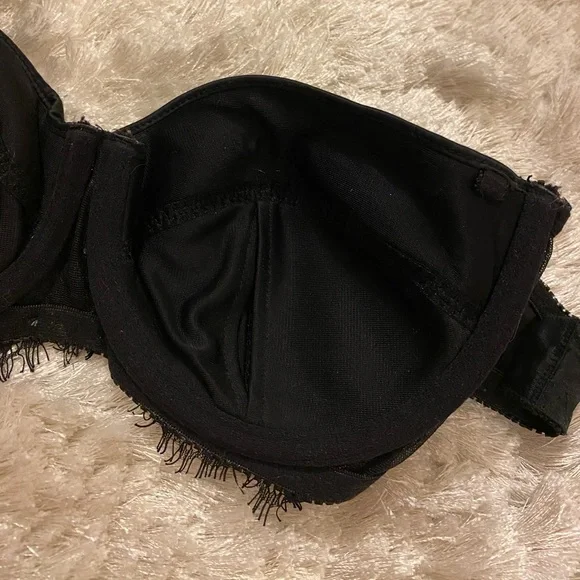 Diesel strapless black lace sexy bra 34D - Picture 7 of 8
